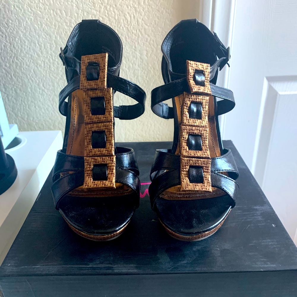 Black Hustler Heels by Anne Michelle